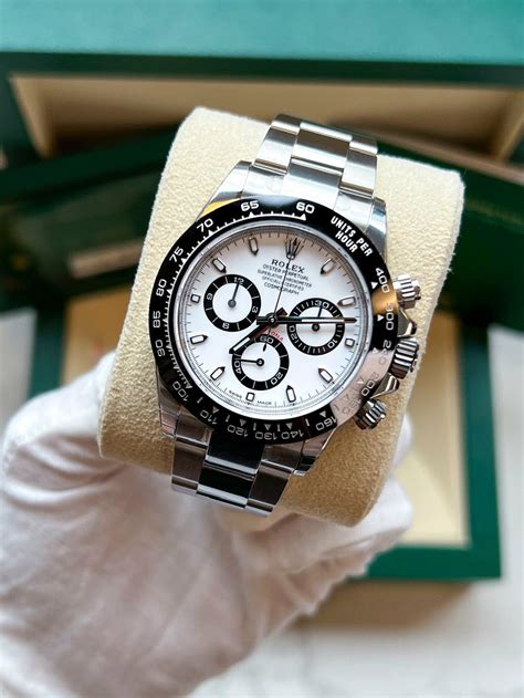 rolex daytona panda|rolex daytona 116500 panda white.